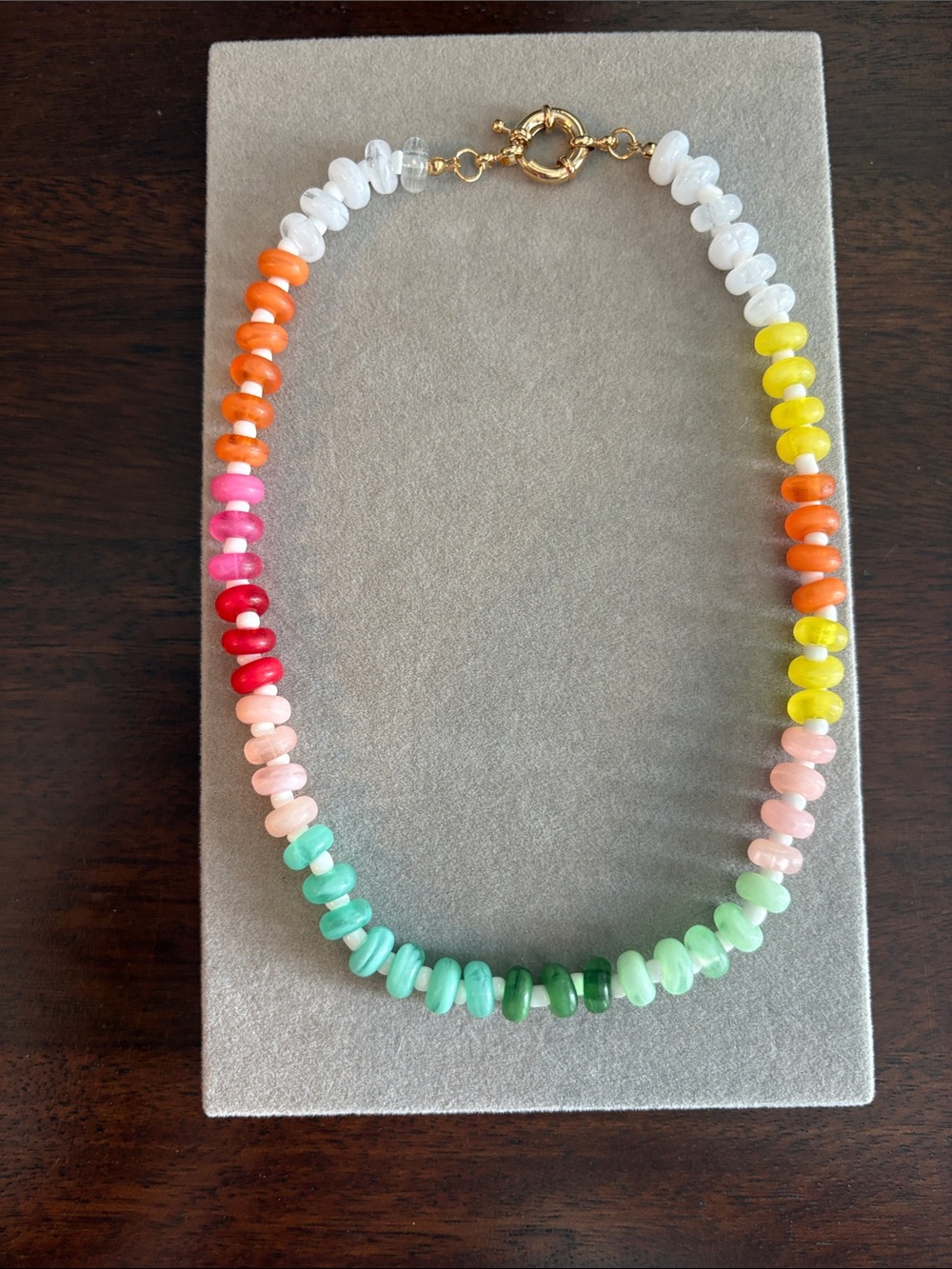 Colorful Multicolor Beaded Necklace - Women Jewelry - Picture 5 of 16